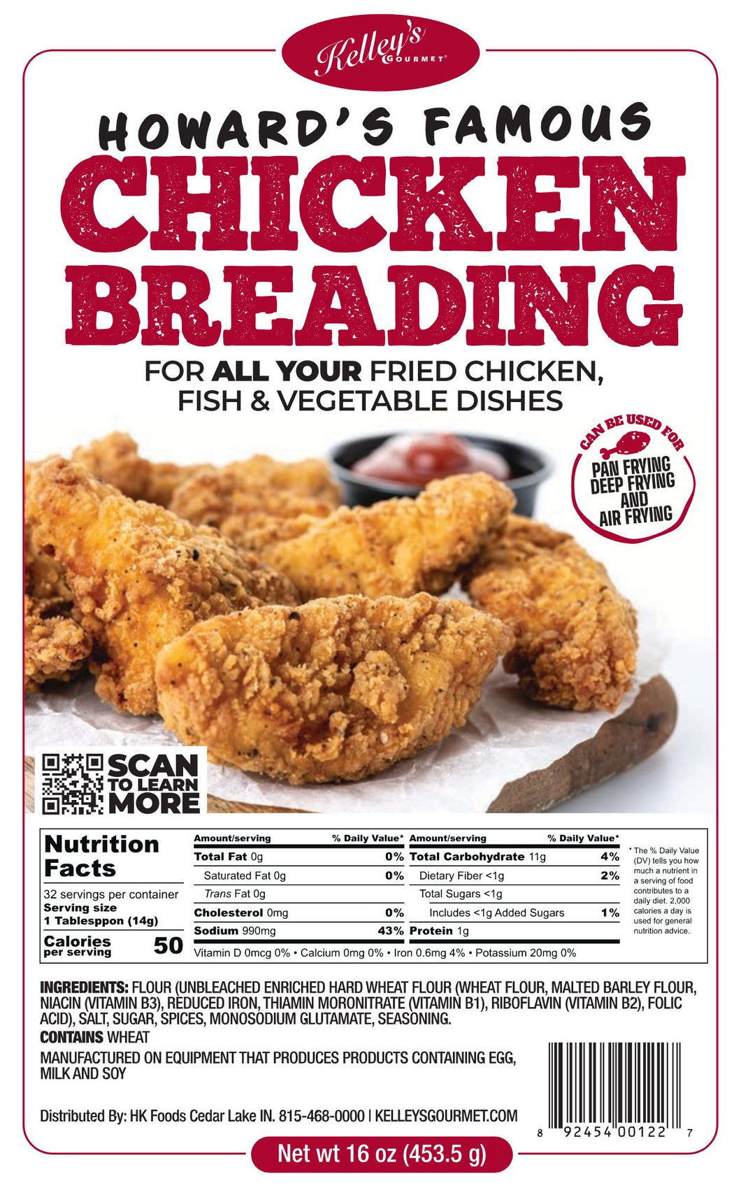 Howard's Famous Chicken Breading 1 PD Pouch 2 Packages